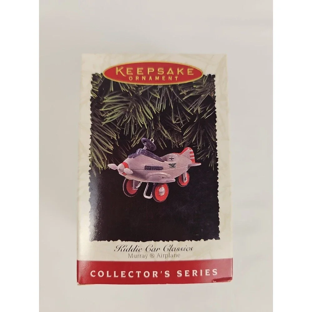 1996 Hallmark Kiddie Car Classics Murray Airplane Keepsake Ornament QX5364 NIB